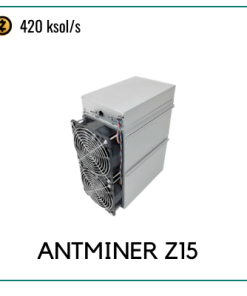 Buy Bitmain Antminer Z15 420ksol/s Equihash Miner online